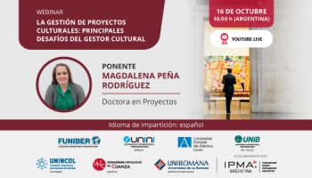 Webinar: La gestión de proyectos culturales: principales desafíos del gestor cultural